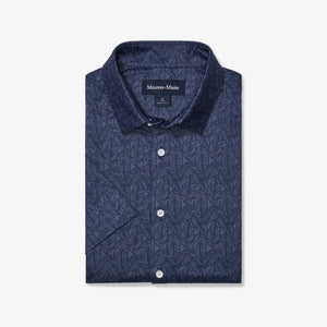 Mizzen+Main Halyard Short Sleeve / Coastal Fjord Coffee Leaves - nineNORTH | Men's & Women's Clothing Boutique