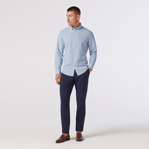 Mizzen+Main Leeward Dress Shirt / Light Blue Adam Plaid - nineNORTH | Men's & Women's Clothing Boutique