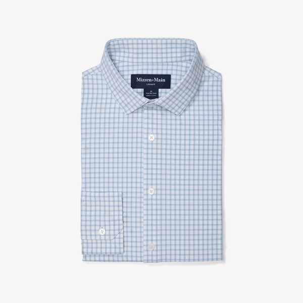 Mizzen+Main Leeward Dress Shirt / Light Blue Adam Plaid - nineNORTH | Men's & Women's Clothing Boutique