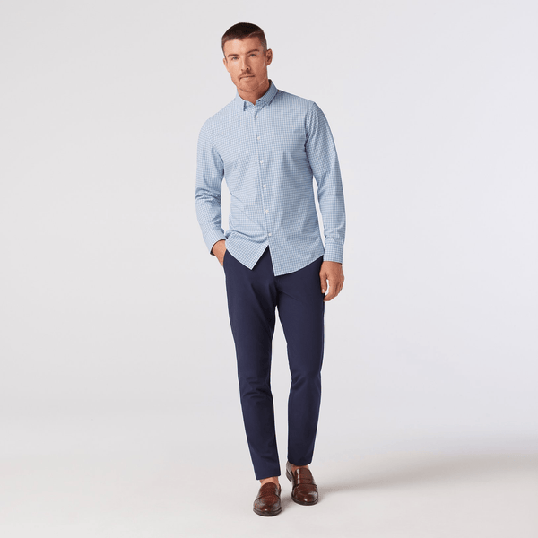 Mizzen+Main Leeward Dress Shirt / Light Blue Adam Plaid - nineNORTH | Men's & Women's Clothing Boutique
