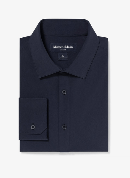 Mizzen+Main Leeward Dress Shirt / Navy Solid - nineNORTH | Men's & Women's Clothing Boutique