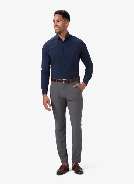 Mizzen+Main Leeward Dress Shirt / Navy Solid - nineNORTH | Men's & Women's Clothing Boutique
