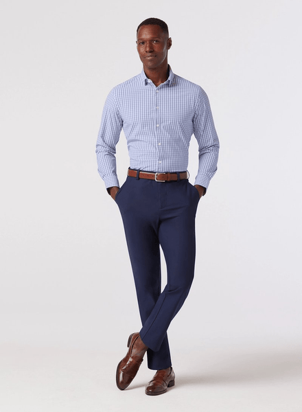 Mizzen+Main Leeward Dress Shirt / Purple Scott Plaid - nineNORTH | Men's & Women's Clothing Boutique
