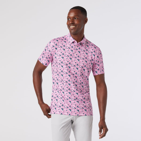 Mizzen+Main Versa Polo / Pink Azaleas - nineNORTH | Men's & Women's Clothing Boutique