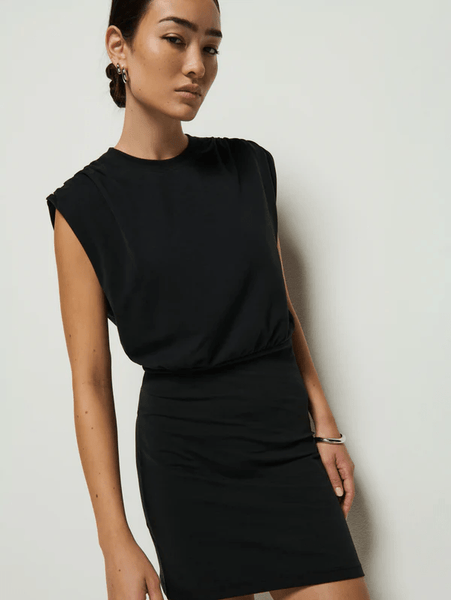 Nation Jac Muscle Tank Mini Dress / Jet Black - nineNORTH | Men's & Women's Clothing Boutique