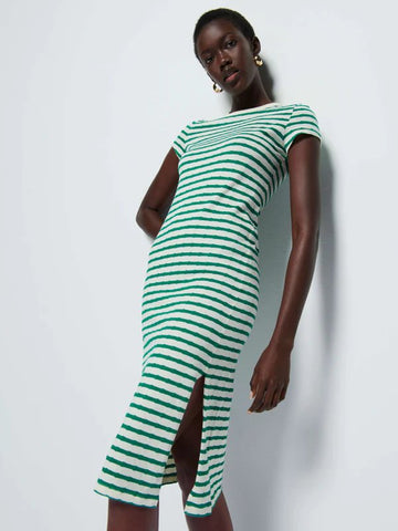 Nation LTD Ingrid T - Shirt Dress / Verdant Green Stripe - nineNORTH | Men's & Women's Clothing Boutique
