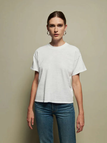 Nation LTD Jessa Boxy Crop Top / Optic White - nineNORTH | Men's & Women's Clothing Boutique