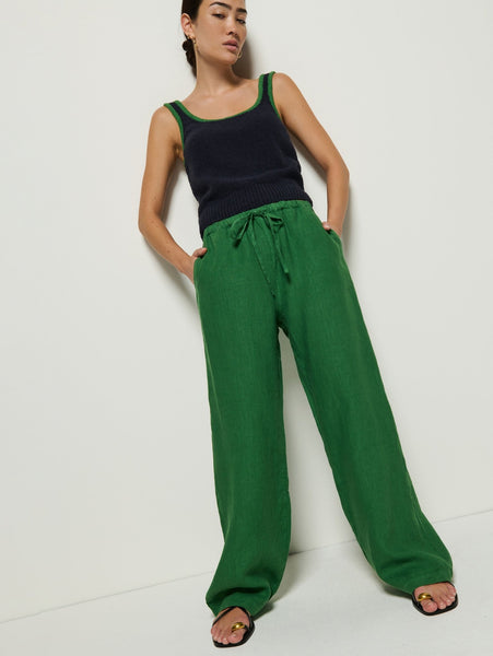 Nation Lucia Tie Waist Pant / Green Lawn - nineNORTH | Men's & Women's Clothing Boutique