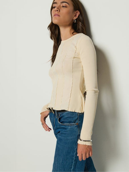 Nation Nico Long Sleeve Tee / Parchment - nineNORTH | Men's & Women's Clothing Boutique