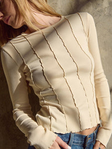 Nation Nico Long Sleeve Tee / Parchment - nineNORTH | Men's & Women's Clothing Boutique