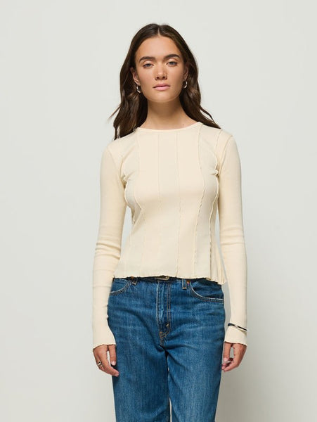 Nation Nico Long Sleeve Tee / Parchment - nineNORTH | Men's & Women's Clothing Boutique