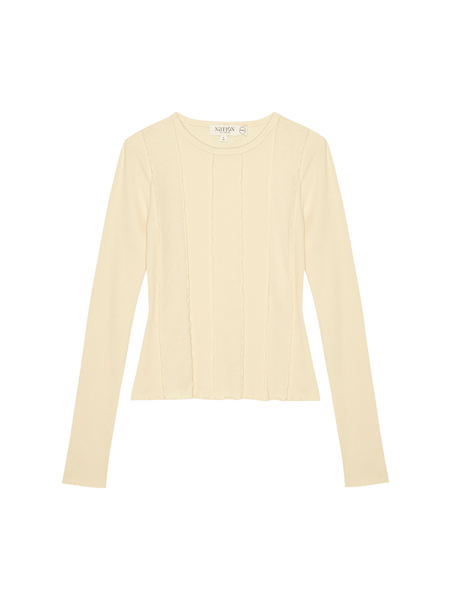 Nation Nico Long Sleeve Tee / Parchment - nineNORTH | Men's & Women's Clothing Boutique