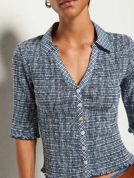 Nation Peggy Smocked Top / Picnic Check - nineNORTH | Men's & Women's Clothing Boutique