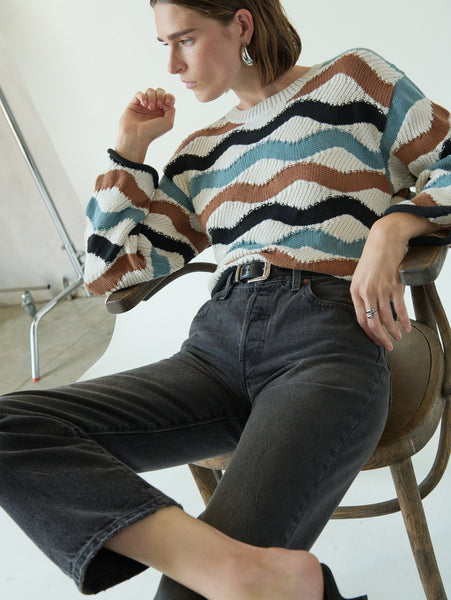Nation Poppy Sweater / Multi Waves - nineNORTH | Men's & Women's Clothing Boutique