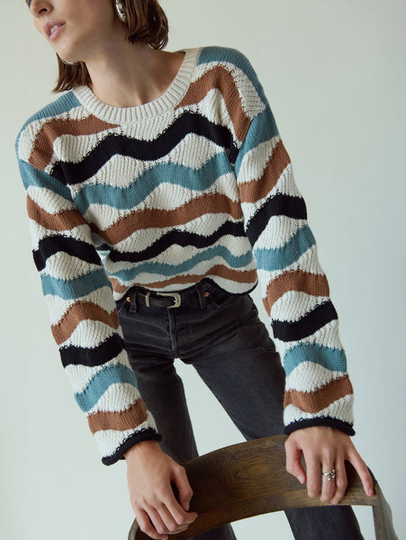 Nation Poppy Sweater / Multi Waves - nineNORTH | Men's & Women's Clothing Boutique
