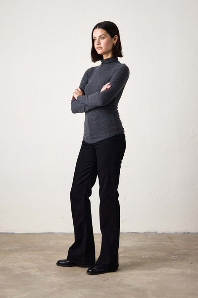 NSF Lani Plush Fitted Turtleneck / Black - nineNORTH | Men's & Women's Clothing Boutique