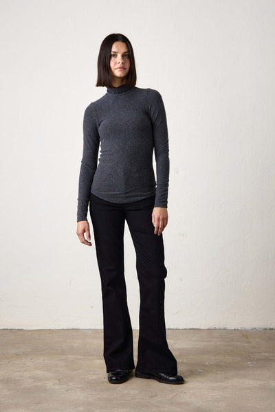 NSF Lani Plush Fitted Turtleneck / Black - nineNORTH | Men's & Women's Clothing Boutique