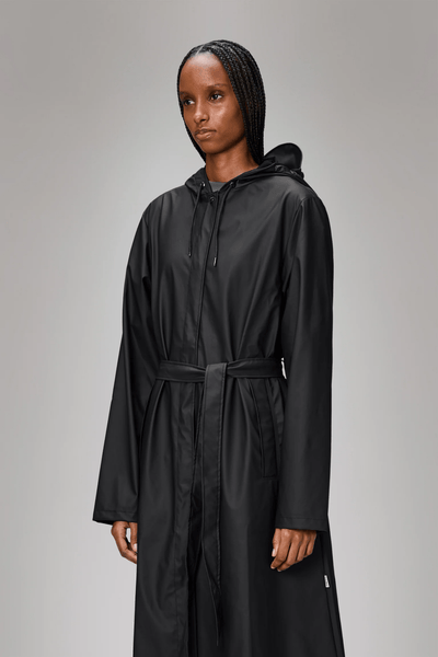 Rains A - Line Longer W Jacket / Black - nineNORTH | Men's & Women's Clothing Boutique