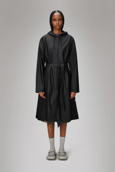Rains A - Line Longer W Jacket / Black - nineNORTH | Men's & Women's Clothing Boutique