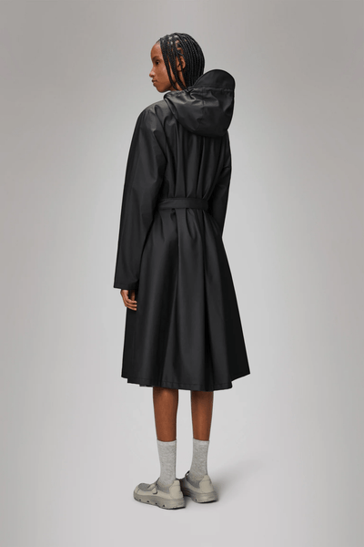 Rains A - Line Longer W Jacket / Black - nineNORTH | Men's & Women's Clothing Boutique