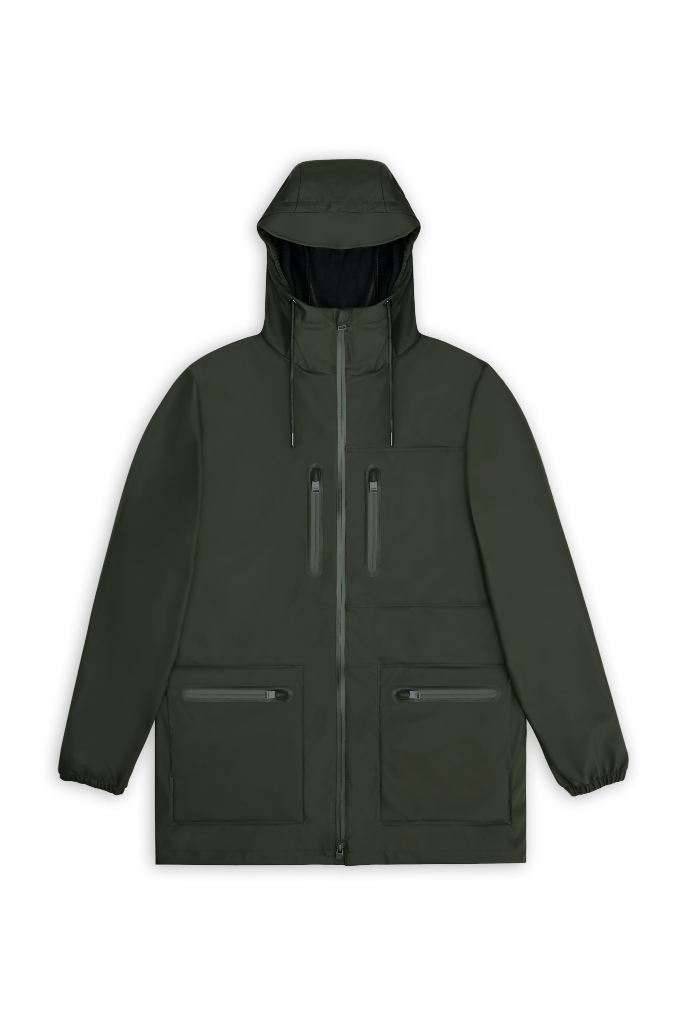 Rains Cargo Long Jacket / Green - nineNORTH | Men's & Women's Clothing Boutique