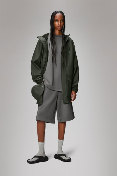 Rains Cargo Long Jacket / Green - nineNORTH | Men's & Women's Clothing Boutique