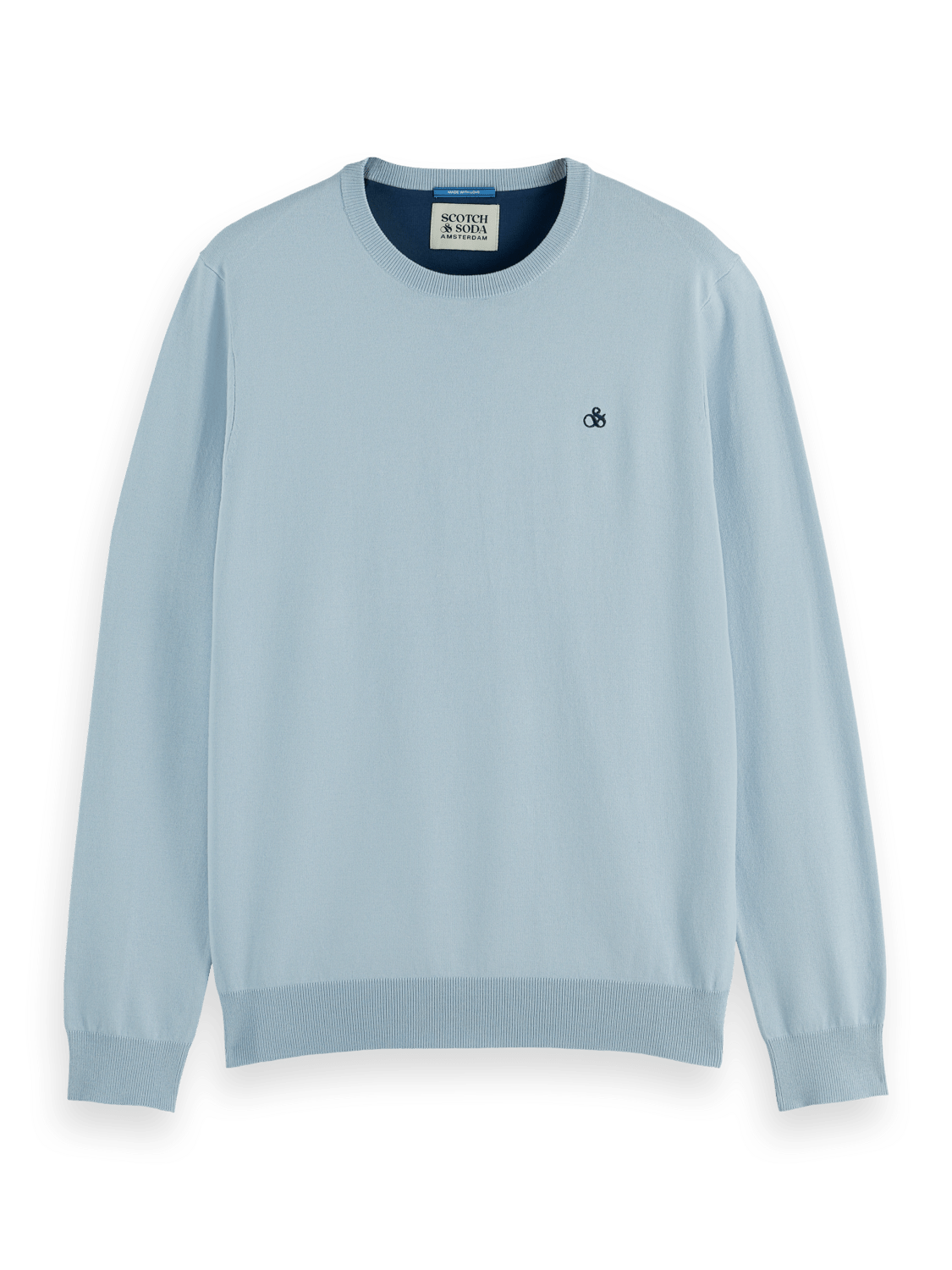 Scotch & Soda Ecovero Crewneck Sweater / Shirting Blue - nineNORTH | Men's & Women's Clothing Boutique