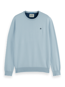 Scotch & Soda Ecovero Crewneck Sweater / Shirting Blue - nineNORTH | Men's & Women's Clothing Boutique