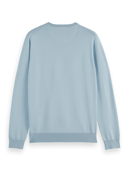Scotch & Soda Ecovero Crewneck Sweater / Shirting Blue - nineNORTH | Men's & Women's Clothing Boutique