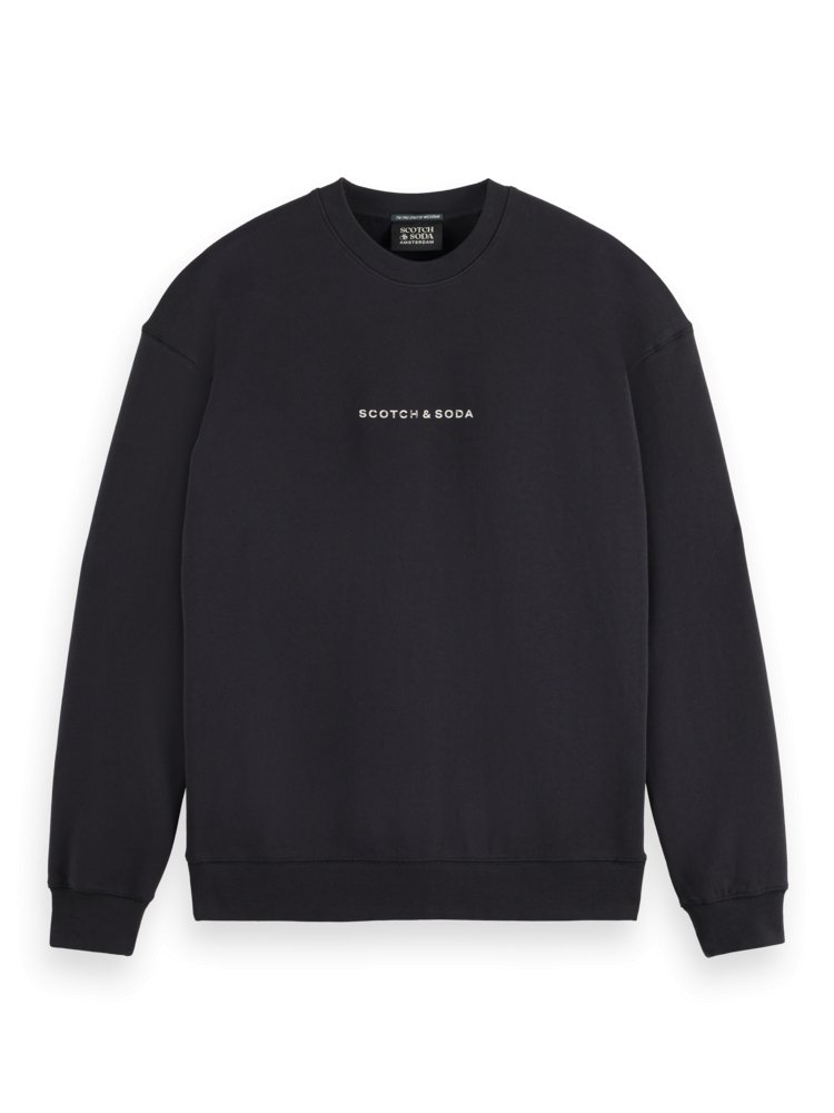 Scotch & Soda Essentials Logo Sweatshirt / Black - nineNORTH | Men's & Women's Clothing Boutique