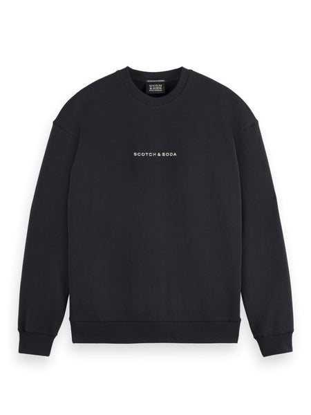 Scotch & Soda Essentials Logo Sweatshirt / Black - nineNORTH | Men's & Women's Clothing Boutique