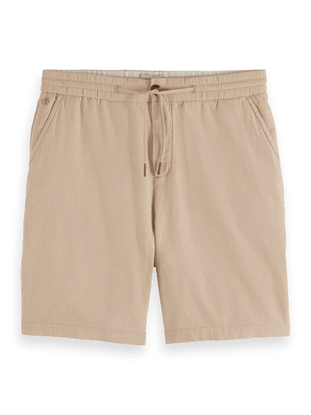 Scotch & Soda Fave Cotton - Linen Twill Bermuda Short / Soft Camel - nineNORTH | Men's & Women's Clothing Boutique