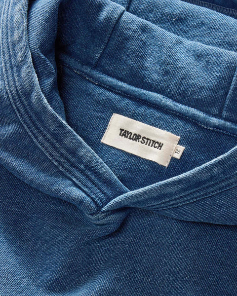 Taylor Stitch The Après Hoodie / Washed Indigo Terry - nineNORTH | Men's & Women's Clothing Boutique