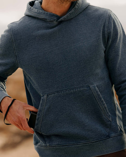 Taylor Stitch The Après Hoodie / Washed Indigo Terry - nineNORTH | Men's & Women's Clothing Boutique