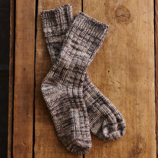 Taylor Stitch The Camp Sock / Marled Charcoal - nineNORTH | Men's & Women's Clothing Boutique