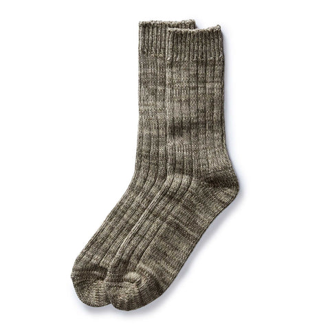 Taylor Stitch The Camp Sock / Marled Smoked Olive - nineNORTH | Men's & Women's Clothing Boutique