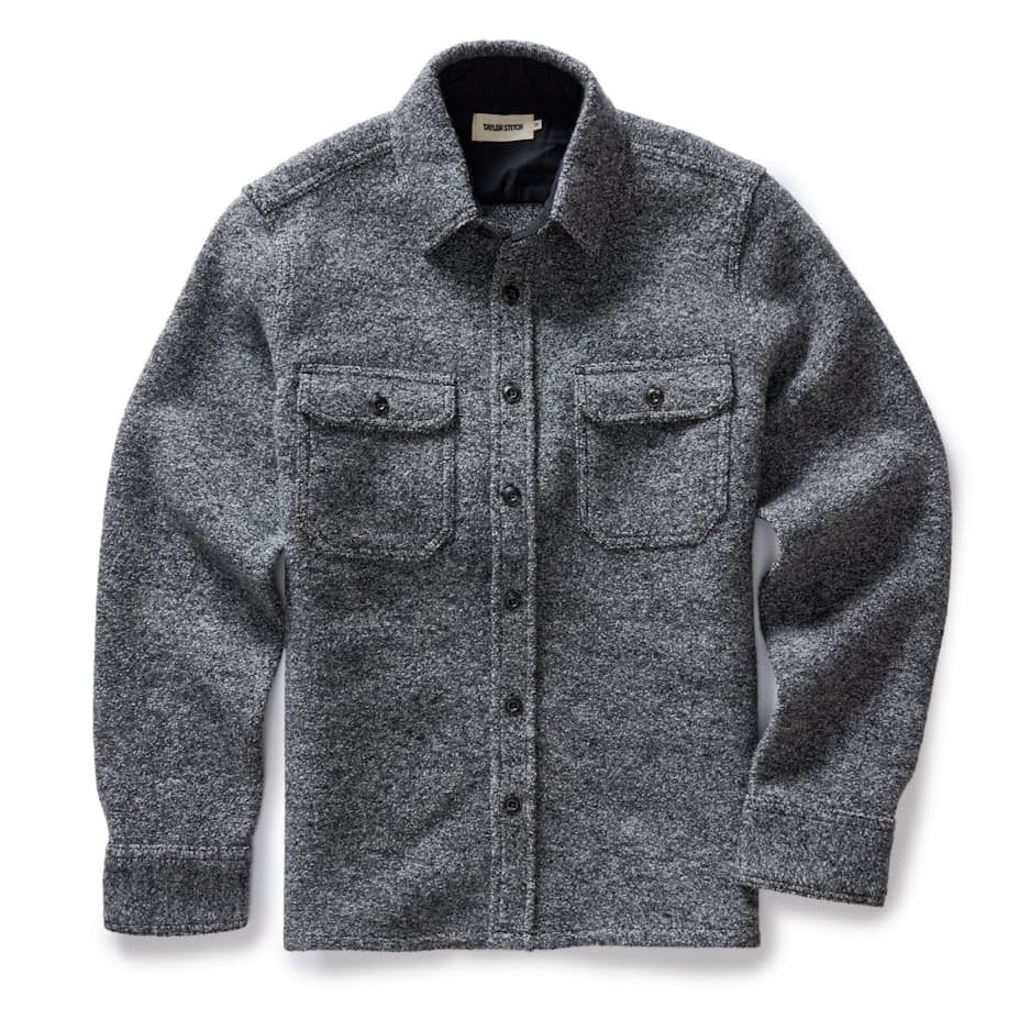 Taylor Stitch The Connor Overshirt / Heather Ash Boucle - nineNORTH | Men's & Women's Clothing Boutique