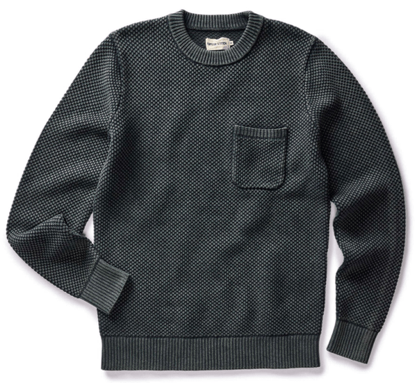 Taylor Stitch The Crawford Crew Sweater / Washed Asphalt - nineNORTH | Men's & Women's Clothing Boutique