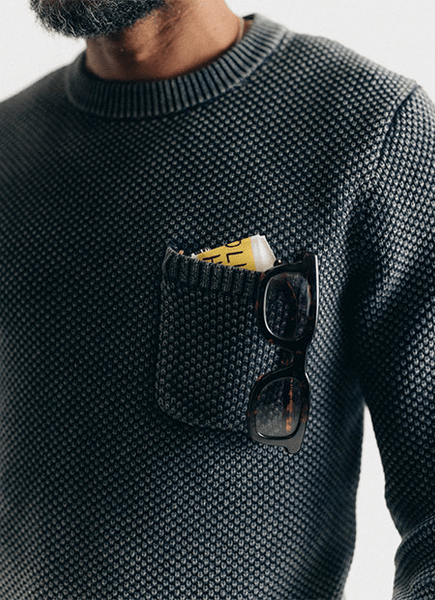 Taylor Stitch The Crawford Crew Sweater / Washed Asphalt - nineNORTH | Men's & Women's Clothing Boutique