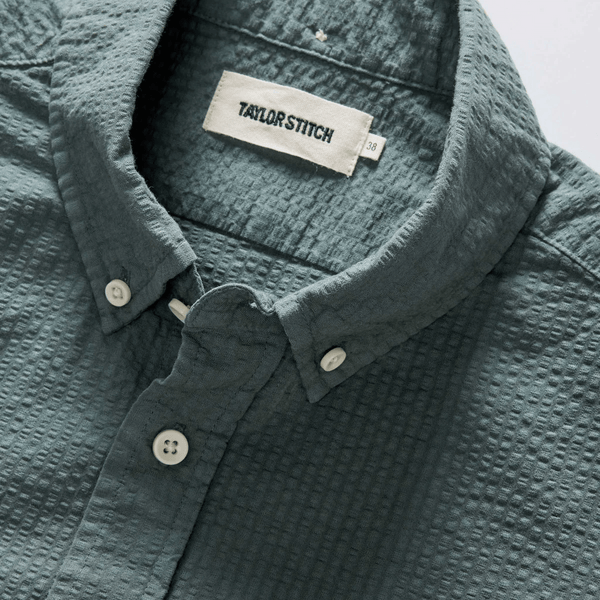 Taylor Stitch The Jack / Deep Sea Seersucker - nineNORTH | Men's & Women's Clothing Boutique