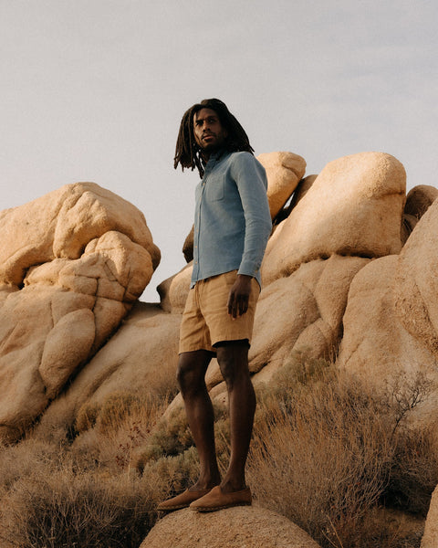 Taylor Stitch The Jack / Washed Indigo Waffle - nineNORTH | Men's & Women's Clothing Boutique