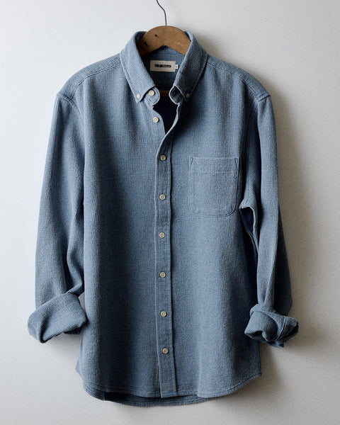 Taylor Stitch The Jack / Washed Indigo Waffle - nineNORTH | Men's & Women's Clothing Boutique