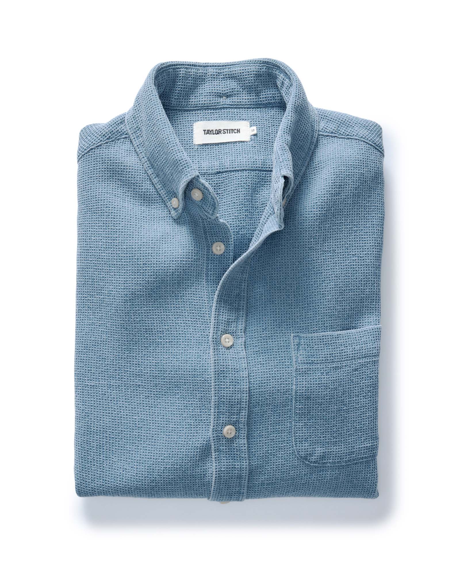 Taylor Stitch The Jack / Washed Indigo Waffle - nineNORTH | Men's & Women's Clothing Boutique