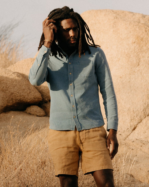 Taylor Stitch The Jack / Washed Indigo Waffle - nineNORTH | Men's & Women's Clothing Boutique