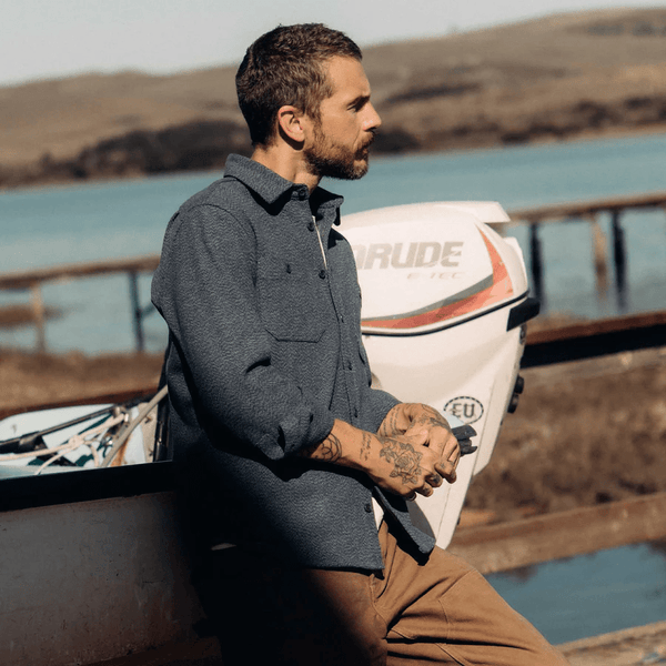 Taylor Stitch The Utility Shirt / Indigo Ash Wool Canvas - nineNORTH | Men's & Women's Clothing Boutique
