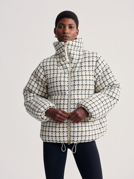 Varley Eugene Check Short Puffer Jacket - nineNORTH | Men's & Women's Clothing Boutique