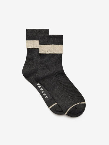 Varley Kerry Plush Roll Top Sock / Charcoal & Sandshell - nineNORTH | Men's & Women's Clothing Boutique