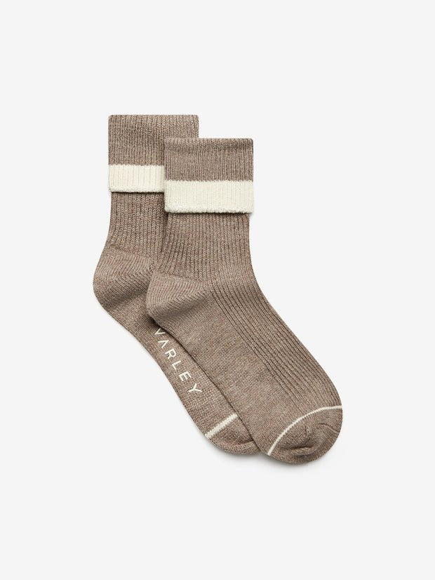 Varley Kerry Plush Roll Top Sock / Sandmarl & Egret - nineNORTH | Men's & Women's Clothing Boutique