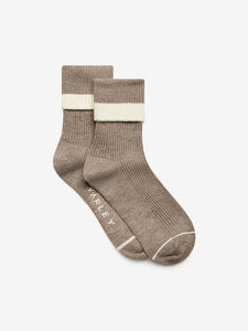 Varley Kerry Plush Roll Top Sock / Sandmarl & Egret - nineNORTH | Men's & Women's Clothing Boutique