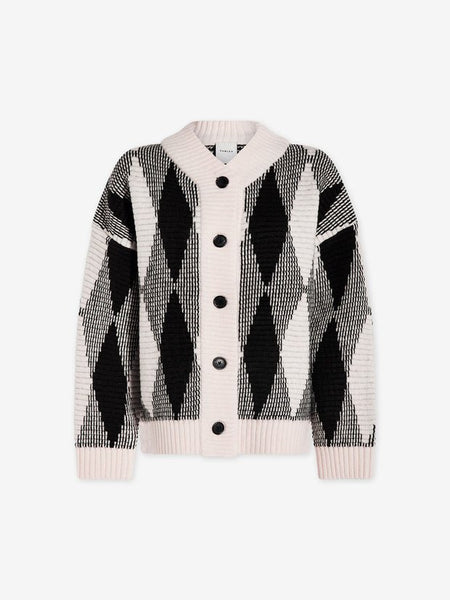 Varley Nancy Jacquard Knit Jacket / Whitecap Grey Diamond - nineNORTH | Men's & Women's Clothing Boutique